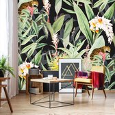 Behang Tropical Chic black 350 x 280 cm (b x h)