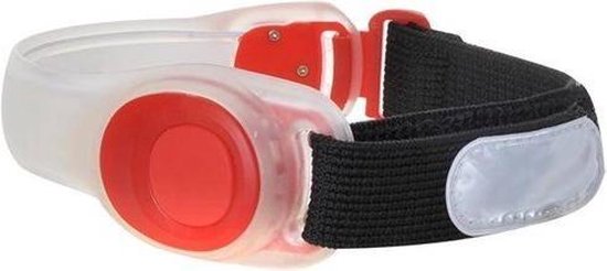 LED Sportarmband hardlopen verstelbaar inclusief batterijen kleur rood |  bol.com