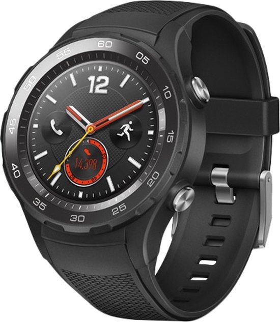 Huawei Watch 2 Sport 4G - Smartwatch - 49mm - Zwart | bol.com