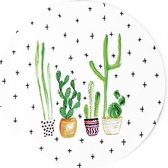 Moodadventures | Muismatten | Muismat Happy Cactus Rond | 20 x 20 cm.