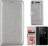 Wallet Case PU voor Sony XZ 1 Zilver