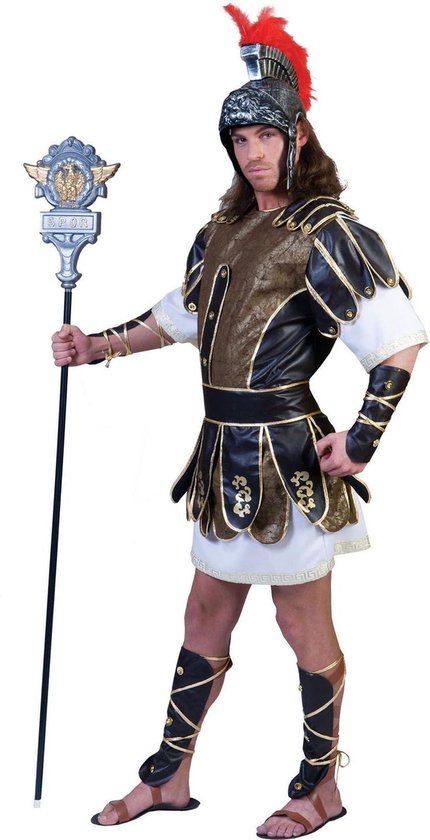 Grieks & Romeins Kostuum | Gladiator Greg | Man | Maat 52-54 | Verkleedkleding
