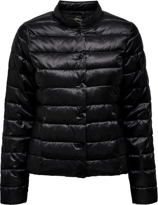 Onlpamela shimmer quilted jacket Black