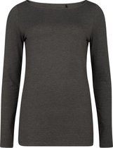 Mode Shirts Longsleeves Mango Longesleeve lichtgrijs-zwart gestippeld casual uitstraling 