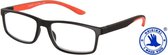 I Need you SPORTY G17700 de sportieve leesbril met etui +2.50 dpt - bruin-oranje
