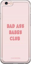 iPhone 6/6s hoesje siliconen - Bad ass babes club | Apple iPhone 6/6s case | TPU backcover transparant