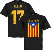 Catalonië Vintage Tello T-Shirt - Zwart - XXXXL