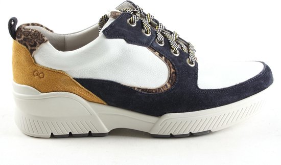 Dames Veterschoenen Durea 6232-685-8281 Wit - Maat 6 | bol.com