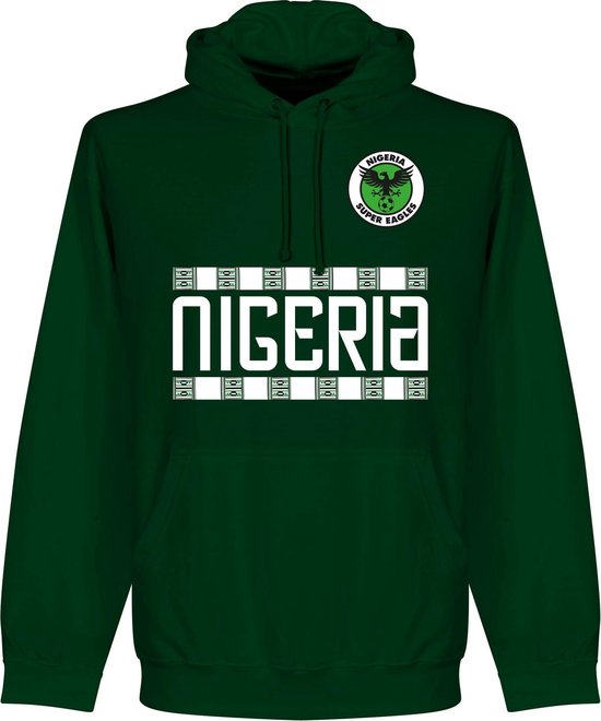 Nigeria Team Hooded Sweater - Donker Groen - M