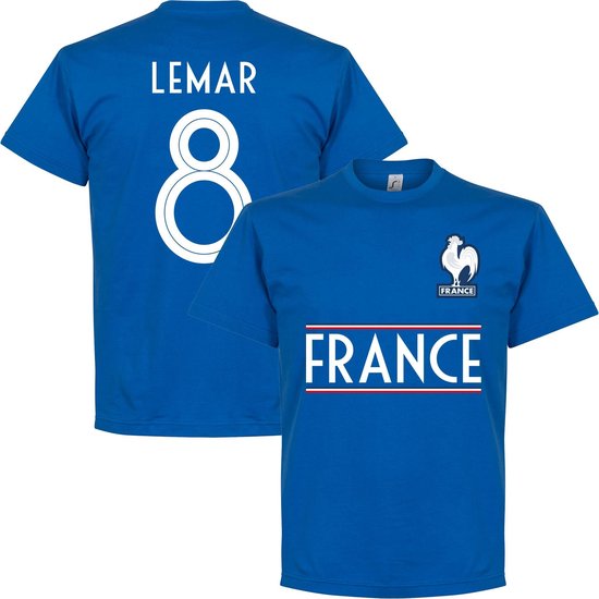 Frankrijk Lemar 8 Team T-Shirt - Blauw - L
