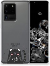 Telefoonhoesje met Naam Samsung Galaxy S20 Ultra Cat Good Day