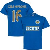 Leicester City Kampioen T-Shirt 2016 - S