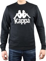 Kappa Sertum RN Sweatshirt 703797-19-4006, Mannen, Zwart, Sporttrui casual maat: L