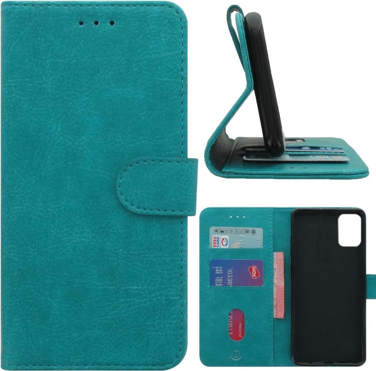Hoesje Samsung Galaxy A71 Blauw met Standaard