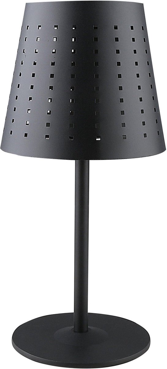 PR Home - Zonnecel Tafellamp Alvar Zwart 48 cm