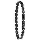 Stalen armband blackplated fantasieschakel