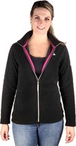 BJØRNSON Jenna Fleece Vest 4 Seizoenen Dames - Rits - Maat 36 - Zwart