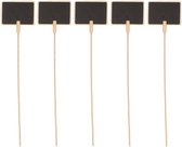 10x Grote cocktailprikker met krijtbord rechthoek 30 cm - Tafeldecoratie - Buffet naambordjes/krijtbordjes