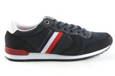 Heren Veterschoenen Tommy Hilfiger Iconic Material Runner Donkerblauw - Maat 42