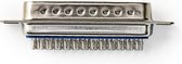 Nedis - Nedis CCGP52805ME Bevestiging D-sub Behuizing D-sub 25-pins Male Metaal - 30 Dagen Niet Goed Geld Terug
