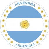 100x Bierviltjes Argentinie thema print - Onderzetters Argentijnse vlag - Landen decoratie feestartikelen