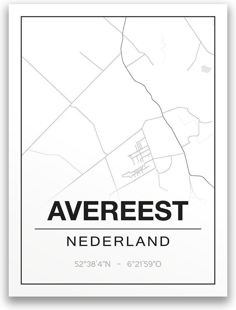 Poster/plattegrond AVEREEST - A4