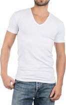 Alan Red NO-V Wit Extra Diepe V-Hals Heren T-shirt 2-Pack - XL