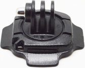 Shop4 - GoPro Max Helm Sticker - met Roterende Cam-aansluiting Zwart
