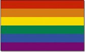 5x Regenboog vlaggen 90 x 150 cm  - Gaypride vlag