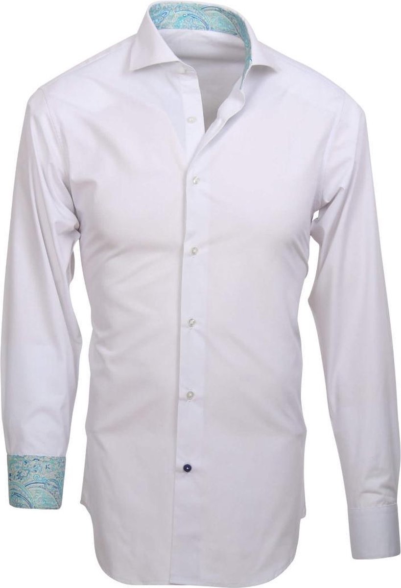 Ellwood Witte Overhemd Paisley print-41