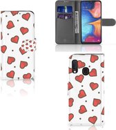 Telefoon Hoesje Geschikt voor Samsung Galaxy A20e Telefoon Hoesje Hearts