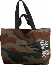 Mycha Ibiza – tas – Comte MCMK 18-03 7001 – XL Shopper – Canvas Tas – reistas – handbagage tas – Army print – Clutch