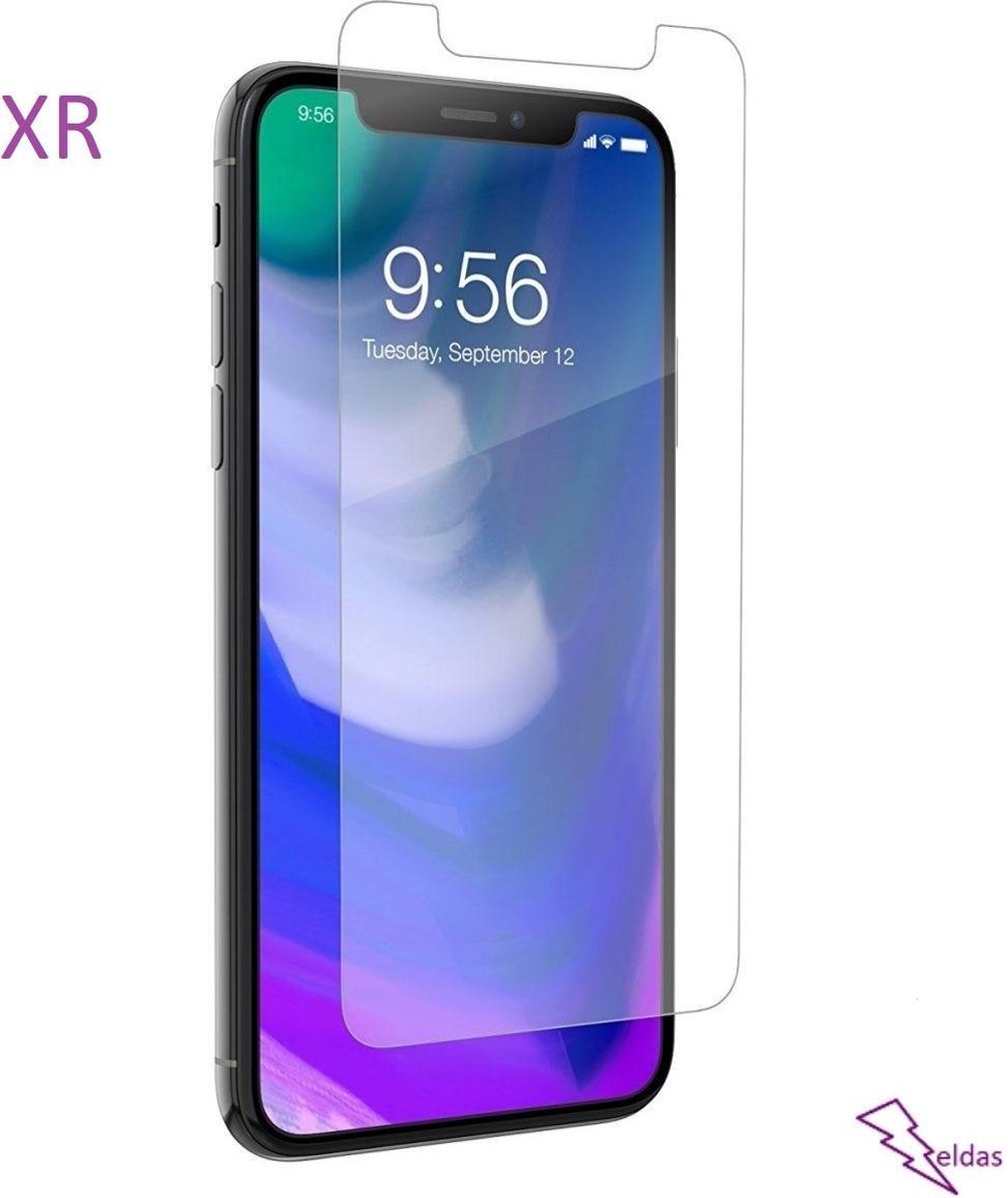 iPhone Glazen screenprotector iphone XR geschikt voor Apple Gehard glas /tempered glass/reinforced glass /Screen beschermende Glas Cover Film - Merkloos