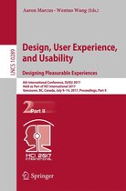 Lecture Notes in Computer Science 10289 - Design, User Experience, and Usability: Designing Pleasurable Experiences