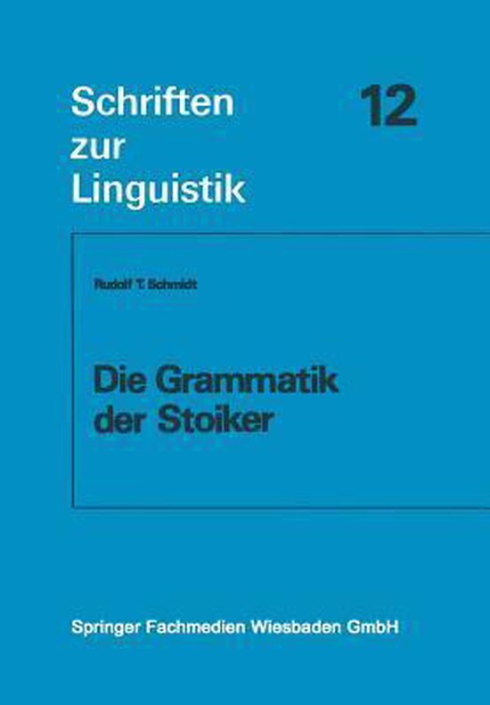 Die Grammatik der Stoiker - cover