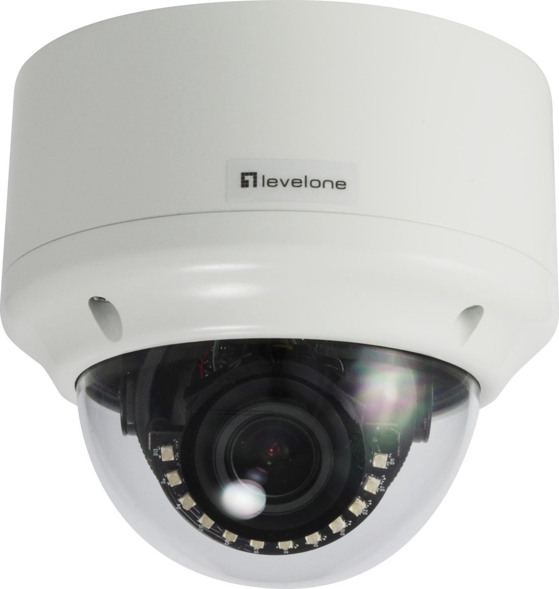 LevelOne FCS-3304 Dome IP-beveiligingscamera Binnen & buiten 2048 x 1536 Pixels Plafond/muur