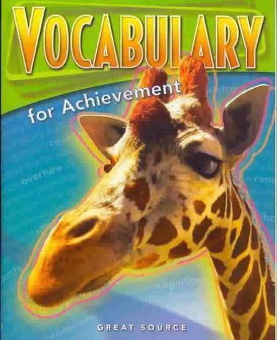 Great Source Vocabulary for Achievement 9780669517576 Vach Boeken