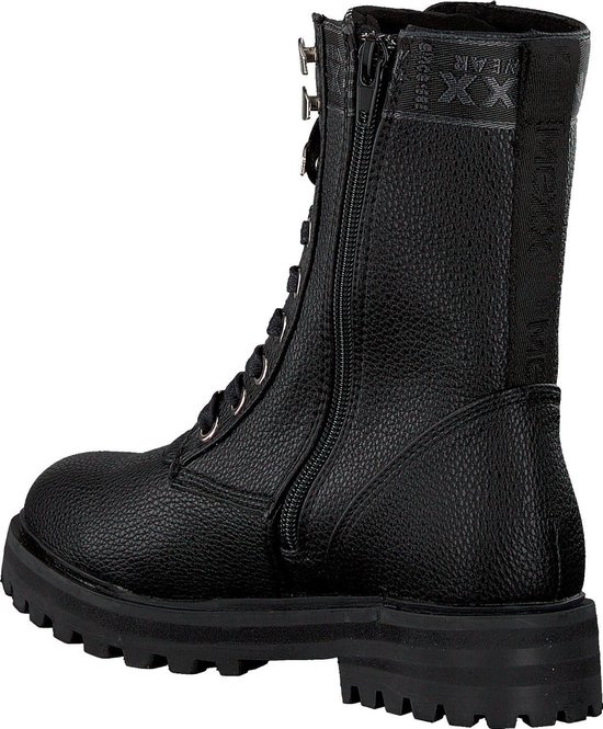 MEXX Dames Veterboots Dagna - Zwart - Maat 40 | bol.com