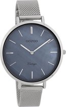 OOZOO Vintage  Zilverkleurig/Grijs horloge  (40 mm) - Zilverkleurig