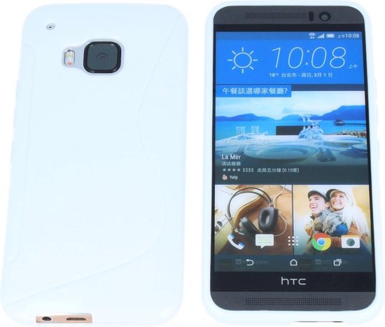 HTC one M9 S Line Gel Silicone Wit White | bol.com