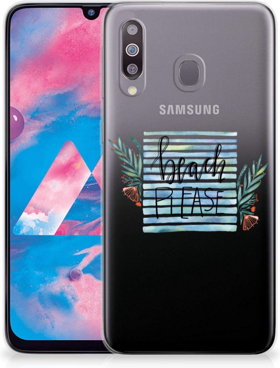 Samsung Galaxy M30 Telefoonhoesje met Naam Boho Beach