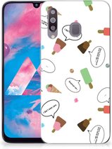 Geschikt voor Samsung Galaxy M30 Siliconen Case IJsjes