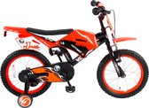 Volare Motorbike Kinderfiets - Jongens - 16 inch - Oranje - 95% afgemonteerd