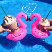 ProSummer - Flamingo bekerhouders - 5 stuks - Opblaasbare mini flamingos - Inflatable cup holder - Opblaasbare drankhouder - Bekerhouders - Zwembadaccessoire - Opblaasbare bekerhou