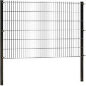 Dubbelstaafmat hekwerk 123 cm hoog | Dubbelstaafmatten | Zwart | 4 meter lang