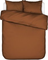 ESSENZA Minte Dekbedovertrek Leather brown - Tweepersoons – 200x200/220 cm