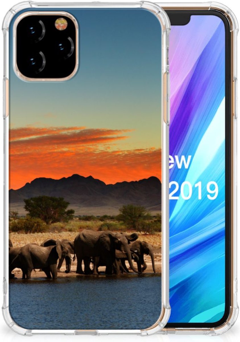 TPU Case Anti-Shock voor Apple iPhone 11 Pro Case Anti-shock Olifanten