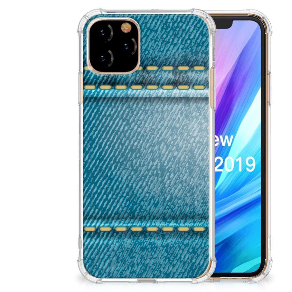 Apple iPhone 11 Pro Anti Shock Bumper Case Jeans