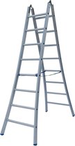 Scharnierladder Type B dubbel uitgebogen 2x8 sporten