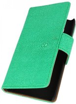 Devil Booktype Wallet Case Hoesjes voor Huawei Ascend G525 Groen